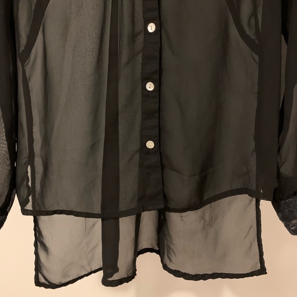 See Through Black Blouse - Picture 3 of 5